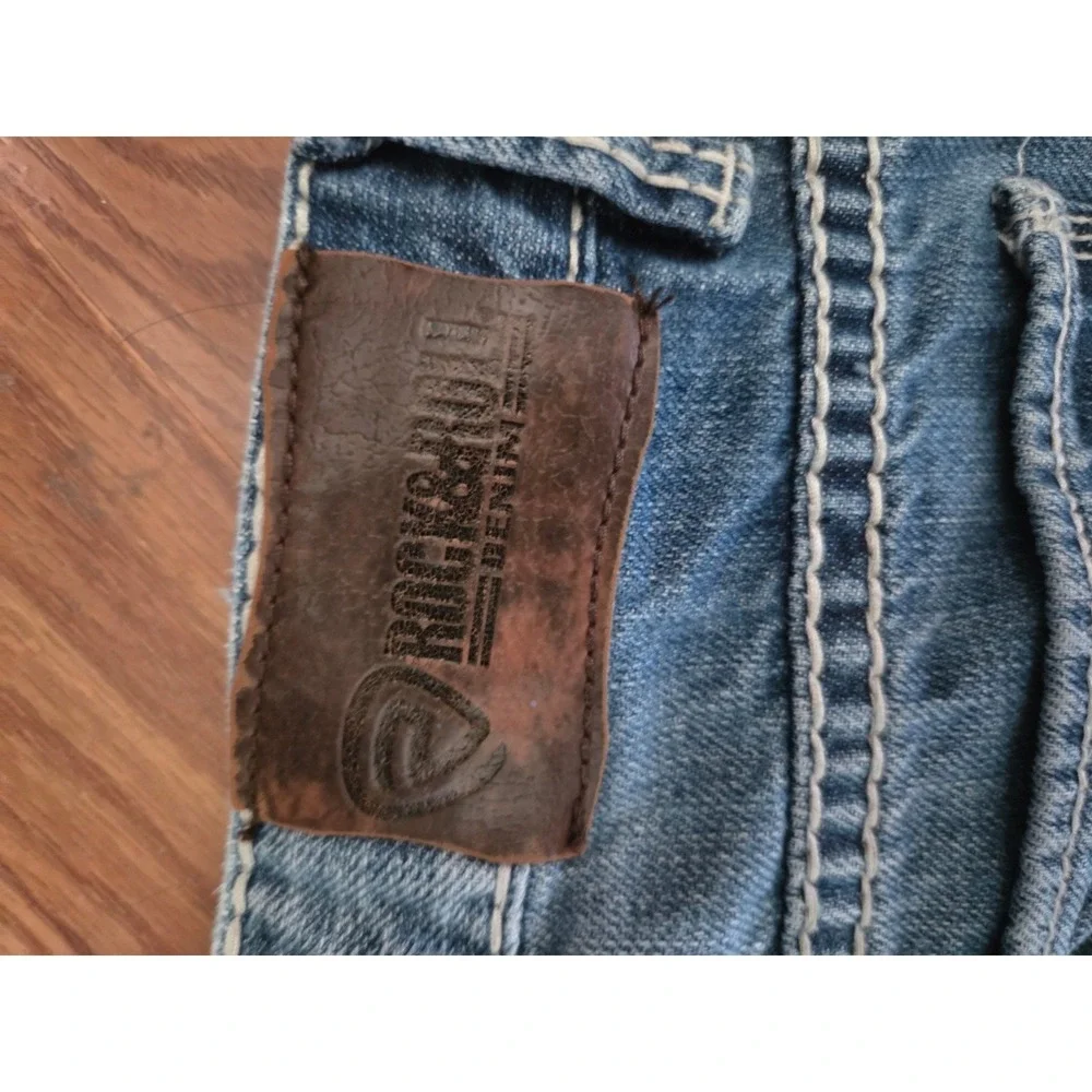 Rock and Roll Denim Boys Jeans 16R Regular Fit Bootcut Medium Wash Blue BB0M